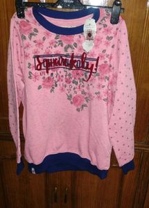 Pink Floral Sweatshirt