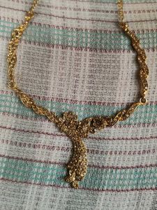 Gold-Tone Necklace and Earring Set
