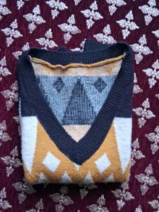 Geometric Knit Vest