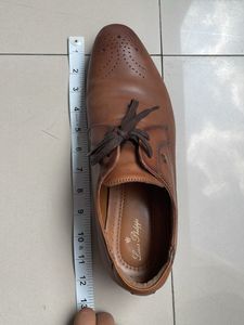 Louis Philippe Men's Brown Leather Oxford Shoes