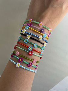 Daisy Beaded Bracelet Set of 3
