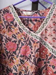 Pink Floral Kurti