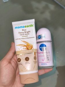 NIVEA Pearl & Beauty Deodorant , Rice facewash