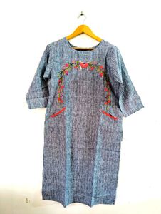 Grey Embroidery Kurta (Women's)