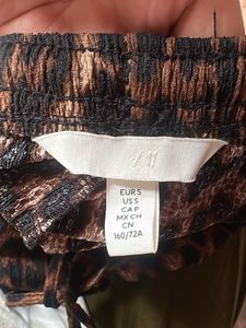 H&amp;M Leopard Print Wide Leg Pants