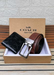 coach belt wallets set