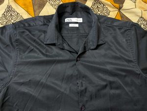 Zara Relaxed Fit Button-Up Shirt