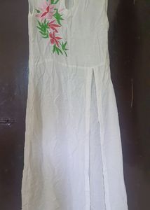 White High Slit Kurta