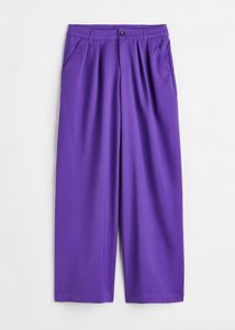 Vibrant Purple Wide-Leg Trousers