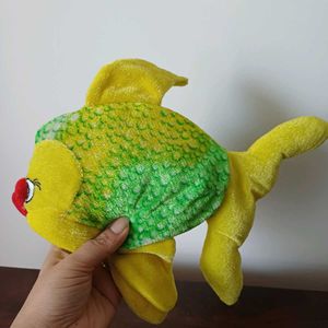 Green and yellow Fish plush toy from Lankawi