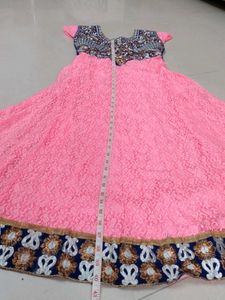 anarkali dress with dupatta and bottom wear