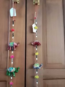 Handmade Elephant &amp; Turtle Hanging Decor