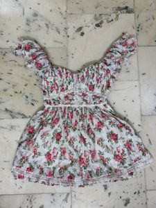 Floral Off-Shoulder Mini Dress