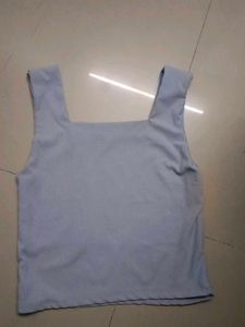 Ribbed Square Neck Tank Top