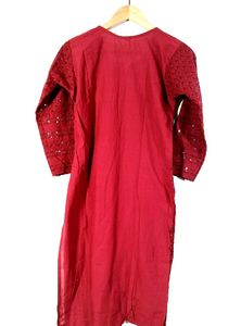 Shiny Red Kurta (Women)
