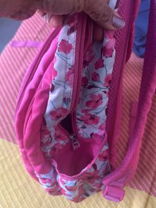 Floral Pink School Bag
