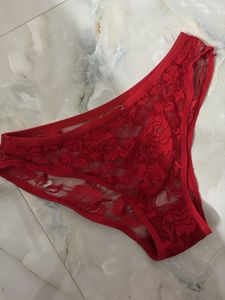 Red Lace Briefs