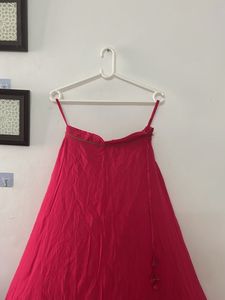 Fabindia Women’s Fuchsia Flared Skirt