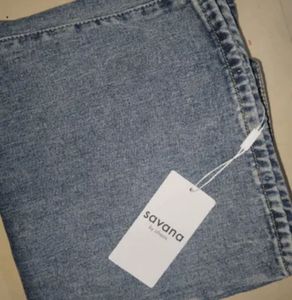 Vintage Wash Wide Leg Jeans