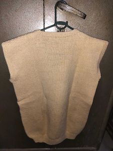 Men's Yellow Cable Knit Sweater Vest