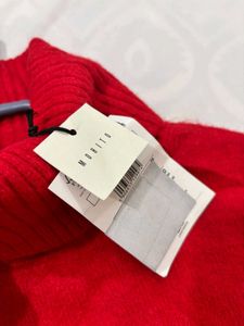 🌷New With Tag Red Turtleneck Knit Dress I