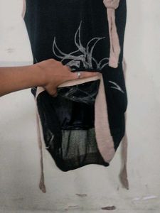 combo of 2 top &amp; black long tunic