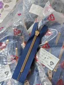 Durable Navy Blue Zipper
