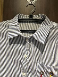 Striped Tie-Front Top