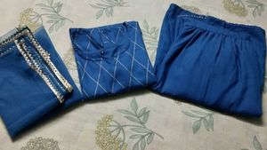 Elegant Blue sarara Set with Dupatta 💙