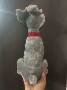 Disney Store Tramp Gray Dog Plush 16" Lady and