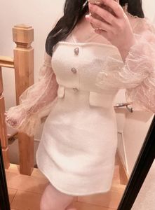 Elegant Lace Sleeve Mini Dress