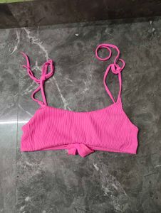 pink cute bikini top