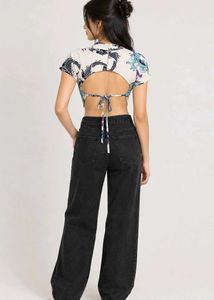 Dragon Print Crop Top