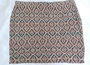 Patterned Mini Skirt
