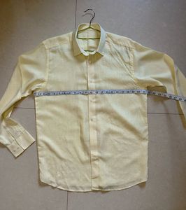 Light Yellow Linen Shirt
