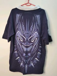 Wakanda Forever Black Panther Rugby Polo Shirt
