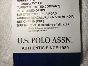 White U.S. Polo Assn Branded shirt in linen blend