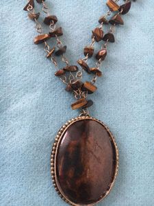 Tiger's Eye Chip Necklace