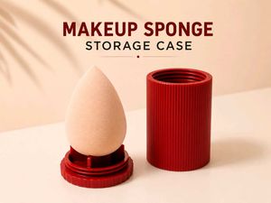 Makeup Sponge &amp; Lipstick Case Set