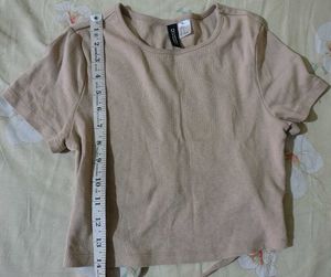 Nude Tie-Back Crop Top
