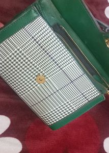 Chic Green Plaid Handbag