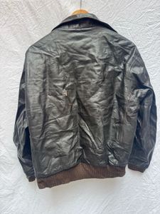 Vintage Leather Bomber Jacket