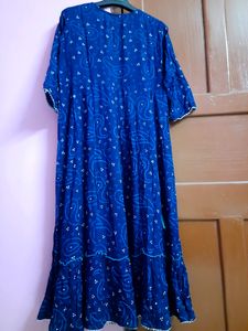 💙Beautiful Bandhni Embroidered Anarkali Gown