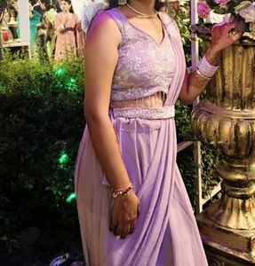 Elegant Lavender Lehenga saree..FLASH SALE 💥Cute