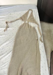 Crochet Halter Maxi Dress