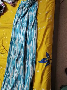 Stylish Blue &amp; White Printed Palazzos