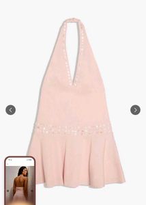 Bershka Halter Neck Mini Dress