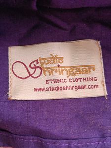 Purple Brocade Blouse