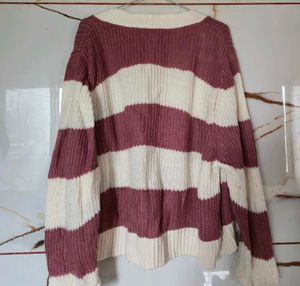 Striped Knit Cardigan