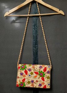 Embroidered Clutch Bag